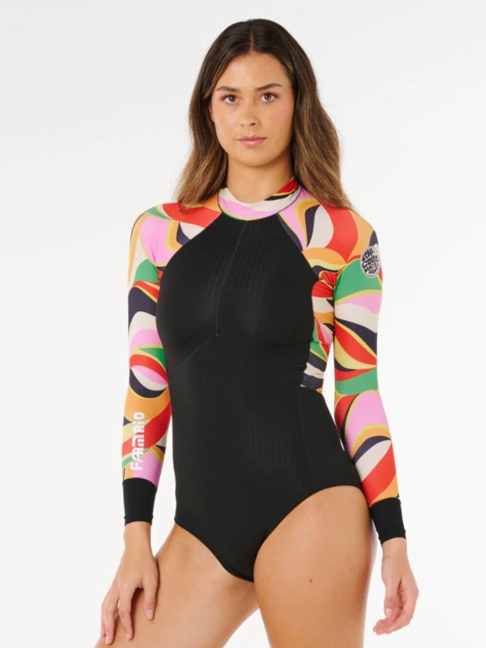 NWOT G-Bomb Farm Rio Tropical Long Sleeve Back Zip Springsuit